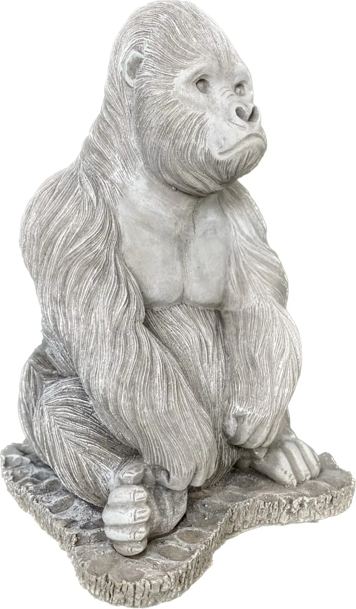  Product image 9 of the product “Barney - Gorilla seated on a base, 43 cm H | cast stone ”